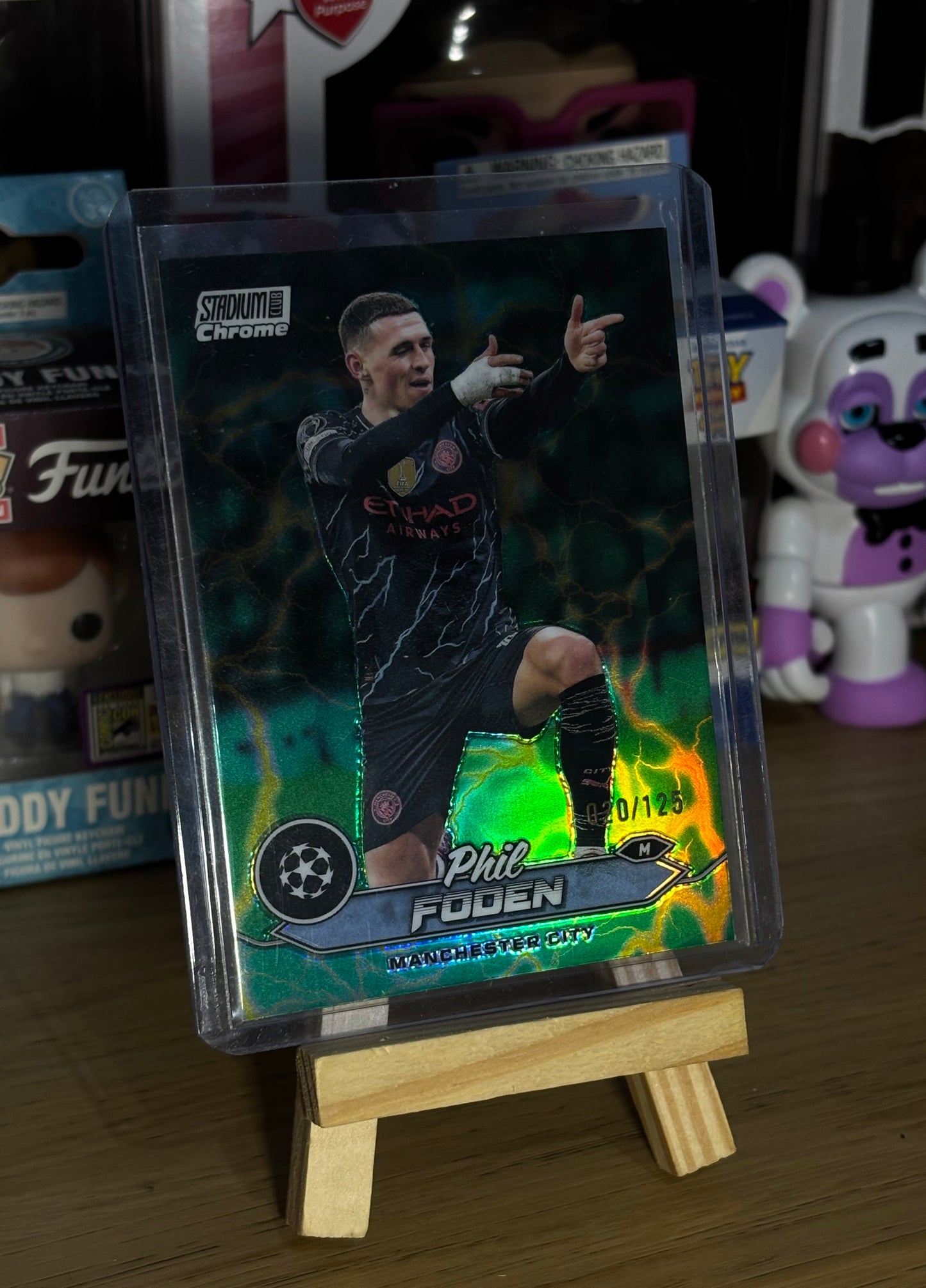 Phil Foden Topps Stadium Chrome Numbered 020/125