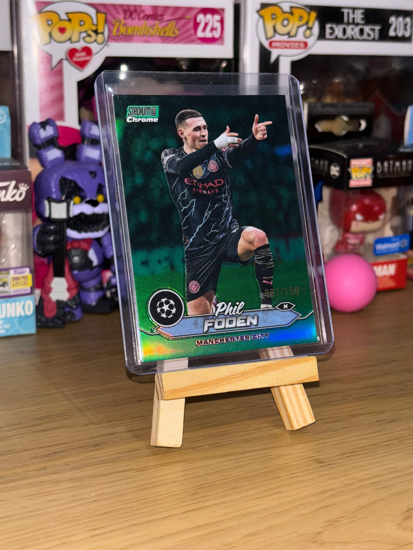 Phil Foden Topps Stadium Chrome Numbered 091/150