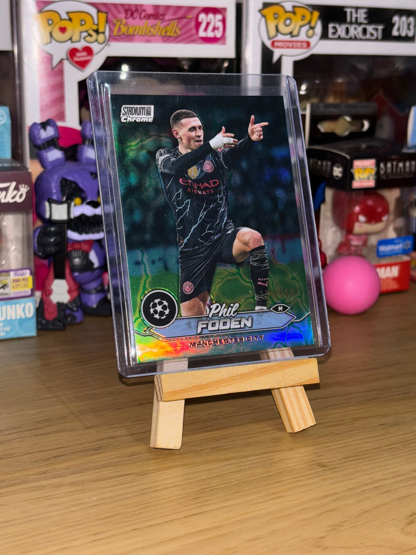 Phil Foden Topps Stadium Chrome Numbered 150/199 PRINT LINE